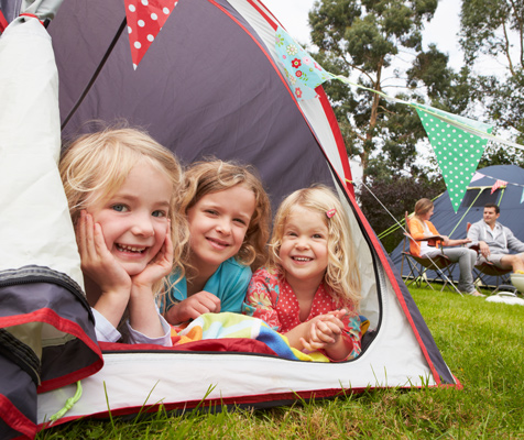 enfants camping