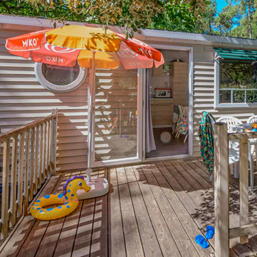 mobil home terrasse