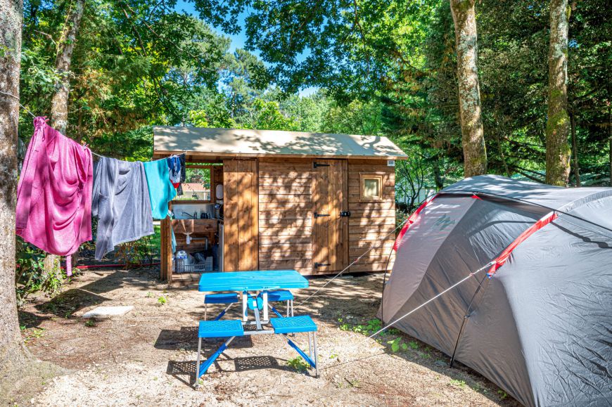 couple camping