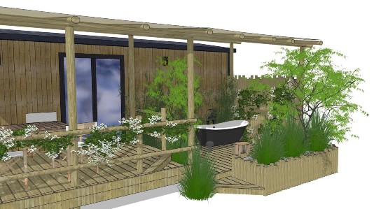 terrasse baignoire garden