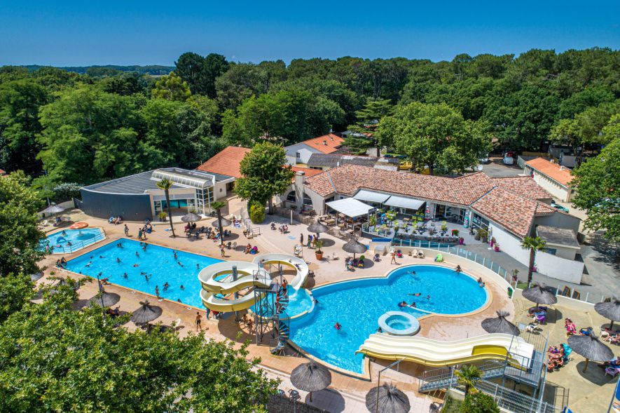 vue aérienne parc aquatique camping Noirmoutier